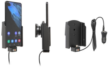 Brodit Aktiv hållare med USB-kabel och cigg-adapter, Samsung Galaxy S21+ 5G SM-G996B/SM-G996B/DS  i gruppen Billjud / Smartphone i bil / Mobilhållare hos Winn Scandinavia AB (240721245)