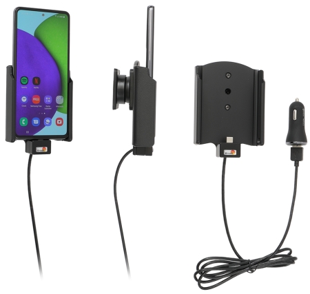 Brodit Aktiv hållare med USB-kabel och cigg-adapter, Samsung Galaxy A52 SM-A52F/DS/A52S 5G SM-A528B. SM-A528B/DS i gruppen Billjud / Smartphone i bil / Mobilhållare hos Winn Scandinavia AB (240721256)