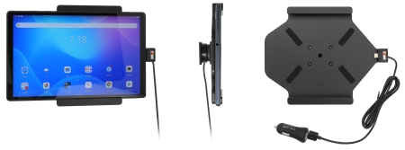 Brodit Aktiv hållare med USB-kabel och cigg-adapter, Lenovo Tab K10 TB-X6C6F  i gruppen Billjud / Smartphone i bil / Mobilhållare hos Winn Scandinavia AB (240721271)