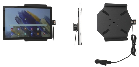 Brodit Aktiv hållare med USB-kabel och cigg-adapter, Samsung Galaxy Tab A8 SM-X200/205  i gruppen Billjud / Smartphone i bil / Mobilhållare hos Winn Scandinavia AB (240721286)