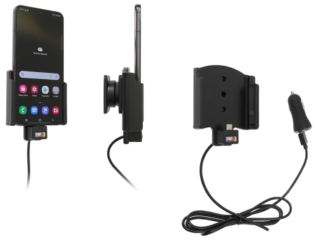 Brodit Aktiv hållare med USB-kabel och cigg-adapter, Samsung Galaxy S22+ 5G (SM-S906B/SM-S906B/DS)  i gruppen Billjud / Smartphone i bil / Mobilhållare hos Winn Scandinavia AB (240721294)