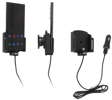 Brodit Aktiv hållare med USB-kabel och cigg-adapter, Samsung Galaxy S22 Ultra 5G (SM-S908B/SM-S908B/DS)  i gruppen Billjud / Smartphone i bil / Mobilhållare hos Winn Scandinavia AB (240721295)