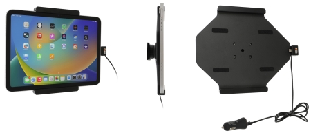 Brodit Aktiv hållare med USB-kabel och cigg-adapter, Apple iPad 10th Gen (A2696, A2757, A2777)/2025 A16 (A3354, A3355, A3356) i gruppen Billjud / Smartphone i bil / Mobilhållare hos Winn Scandinavia AB (240721339)