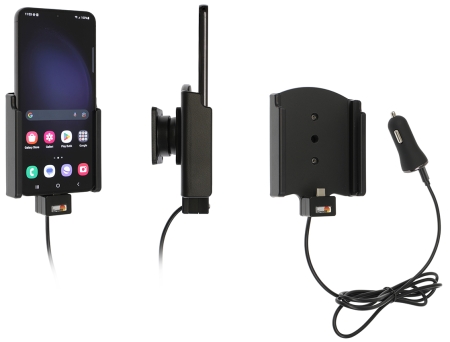 Brodit Aktiv hållare med USB-kabel och cigg-adapter, Samsung Galaxy S23+ SM-S916B/DS  i gruppen Billjud / Smartphone i bil / Mobilhållare hos Winn Scandinavia AB (240721345)