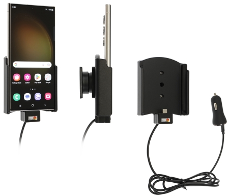 Brodit Aktiv hållare med USB-kabel och cigg-adapter, Samsung Galaxy S23 Ultra SM-S918B/DS  i gruppen Billjud / Smartphone i bil / Mobilhållare hos Winn Scandinavia AB (240721346)