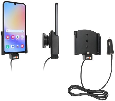 Brodit Aktiv hållare med USB-kabel och cigg-adapter, Samsung Galaxy A34 5G  i gruppen Billjud / Smartphone i bil / Mobilhållare hos Winn Scandinavia AB (240721378)