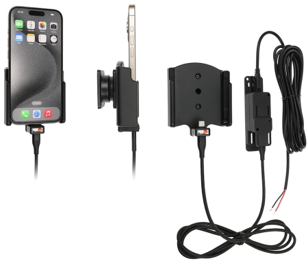 Brodit Aktiv hållare för fast installation, Apple iPhone 15/15 Pro i gruppen Billjud / Smartphone i bil / Mobilhållare hos Winn Scandinavia AB (240727369)