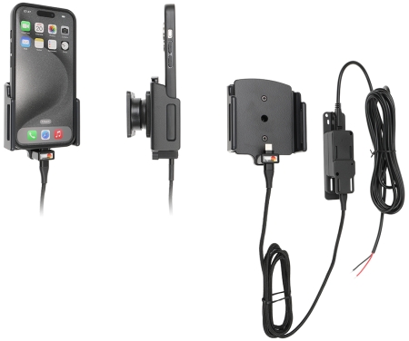 Brodit Aktiv hållare för fast installation, Apple iPhone 15/15 Pro/16/16 Pro/16e i gruppen Billjud / Smartphone i bil / Mobilhållare hos Winn Scandinavia AB (240727376)
