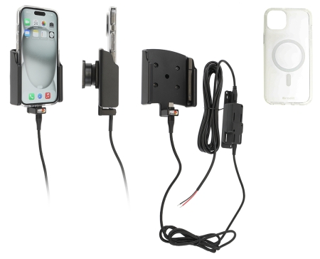 Brodit Mobilskal med Aktiv hållare för fast installation, Apple iPhone 15  i gruppen Billjud / Smartphone i bil / Mobilhållare hos Winn Scandinavia AB (240727393)