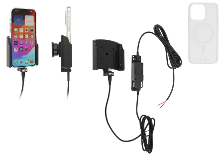 Brodit Mobilskal med Aktiv hållare för fast installation, Apple iPhone 15 Pro Max  i gruppen Billjud / Smartphone i bil / Mobilhållare hos Winn Scandinavia AB (240727396)