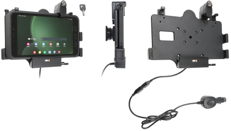 Brodit Hållare med nyckel-lås, Samsung Galaxy Tab Active 3 SM-T570/SM-T575/5 SM-X300/SM-X306B i gruppen Billjud / Smartphone i bil / Mobilhållare hos Winn Scandinavia AB (240735387)