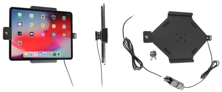 Brodit Hållare med nyckel-lås, Apple iPad Air 13 2024  (A2898, A2899, A2900)/Air 13 2025 M3 (A3268, A3268, A2371)/Pro 12,9 2018 (A1876, A1895, A1983, A2014)/Pro 12.9 2020 (A2069, A2232, A2229)/Pro 13 (A2925, A2926, A3007) i gruppen Billjud / Smartphone i bil / Mobilhållare hos Winn Scandinavia AB (240736095)