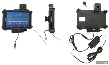 Brodit Hållare med nyckel-lås, Samsung Galaxy Tab Active 2 SM-T390/SM-T395  i gruppen Billjud / Smartphone i bil / Mobilhållare hos Winn Scandinavia AB (240736208)