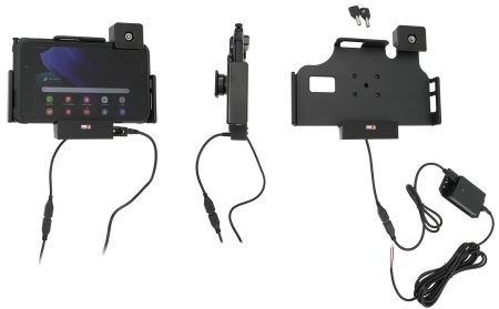 Brodit Hållare med nyckel-lås, Samsung Galaxy Tab Active 2 SM-T390/SM-T395/3 SM-T570/SM-T575/5 SM-X300/SM-X306B i gruppen Billjud / Smartphone i bil / Mobilhållare hos Winn Scandinavia AB (240736225)