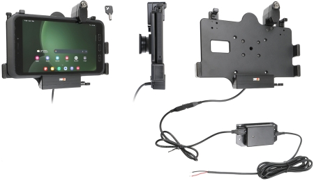 Brodit Hållare med nyckel-lås, Samsung Galaxy Tab Active 3 SM-T570/SM-T575/5 SM-X300/SM-X306B i gruppen Billjud / Smartphone i bil / Mobilhållare hos Winn Scandinavia AB (240736390)