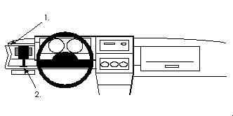 ProClip Monteringsbygel Volkswagen Polo 91-94, Vänster i gruppen Billjud / Vad passar i min bil / Volkswagen / Polo / Polo 1981-1994 hos Winn Scandinavia AB (240801913)