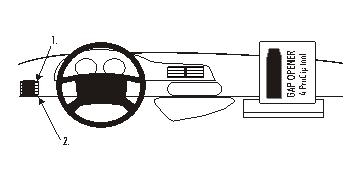 Brodit ProClip, Citroen/Peugeot i gruppen Billjud / Vad passar i min bil / Peugeot / Peugeot Expert / Peugeot Expert 1994-2007 hos Winn Scandinavia AB (240803801)
