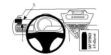 Brodit ProClip, Toyota iQ 09-19 i gruppen Billjud / Vad passar i min bil / Toyota / iQ / iQ 2009-2015 hos Winn Scandinavia AB (240804292)
