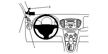 Brodit ProClip, Hyundai i10 11-13 i gruppen Billjud / Vad passar i min bil / Hyundai / I10 / i10 2008-2013 hos Winn Scandinavia AB (240804593)