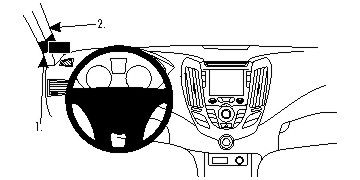 ProClip Monteringsbygel Hyundai Veloster 12-15, Vänster i gruppen Billjud / Vad passar i min bil / Hyundai / Veloster / Veloster 2011- hos Winn Scandinavia AB (240804688)