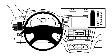 Brodit ProClip, Mercedes Benz GL-Class/GLE-Class/M-Class/ML 12-19 i gruppen Billjud / Vad passar i min bil / Mercedes / ML hos Winn Scandinavia AB (240804826)