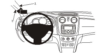 Brodit ProClip, Dacia Sandero 13-21 i gruppen Billjud / Vad passar i min bil / Dacia / Dacia Sandero / Dacia Sandero 2012-2021 hos Winn Scandinavia AB (240804898)