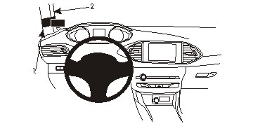 Brodit ProClip, Peugeot 308 14-21 i gruppen Billjud / Vad passar i min bil / Peugeot / Peugeot 308 / Peugeot 308 2014-2021 hos Winn Scandinavia AB (240804953)