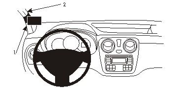 ProClip Monteringsbygel Dacia Dokker/Lodgy 14-15, Vänster i gruppen Billjud / Vad passar i min bil / Dacia hos Winn Scandinavia AB (240804981)