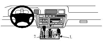 ProClip Monteringsbygel Lexus LX Serie 95-98, Konsol i gruppen B2B Winn Scandinavia hos Winn Scandinavia AB (240832462)