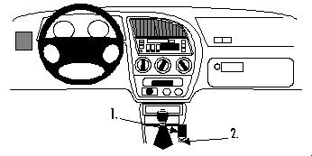 Brodit ProClip, Peugeot 306 93-02 i gruppen Billjud / Vad passar i min bil / Peugeot / Peugeot 306 / Peugeot 306 2001-2008 hos Winn Scandinavia AB (240832468)