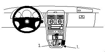 Brodit ProClip, Mercedes Benz SLK-Class 97-04 i gruppen Billjud / Vad passar i min bil / Mercedes / SLK / SLK 1997-2004 hos Winn Scandinavia AB (240832496)