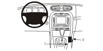 Brodit ProClip, Jaguar XJ 03-09 i gruppen Billjud / Vad passar i min bil / Jaguar hos Winn Scandinavia AB (240833385)