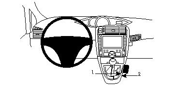 Brodit ProClip, Toyota Verso 09-19 i gruppen Billjud / Vad passar i min bil / Toyota / Verso / Verso 2009-2018 hos Winn Scandinavia AB (240834339)