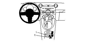 ProClip Monteringsbygel Mazda 2 10-13, Konsol i gruppen Billjud / Vad passar i min bil / Mazda / Mazda 2 / Mazda 2 2007- hos Winn Scandinavia AB (240834554)