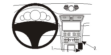 Brodit ProClip, Porsche 911 (Type 991)/Boxster (Type 981)/Cayman (Type 981) 12-21 i gruppen Billjud / Vad passar i min bil / Porsche / 911 / 911 2011-2015 (991) hos Winn Scandinavia AB (240834878)