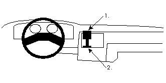 ProClip Monteringsbygel Ford Escort 86-90, Centrerad i gruppen Billjud / Vad passar i min bil / Ford / Escort / Escort 1980-1990 hos Winn Scandinavia AB (240851543)