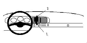 Brodit ProClip, Porsche 944/968 86-90 i gruppen Billjud / Vad passar i min bil / Porsche / 944 / 944 1981-1991 hos Winn Scandinavia AB (240851580)