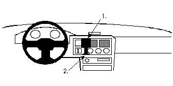 ProClip Monteringsbygel Ford Escort 91-95, Centrerad i gruppen B2B Winn Scandinavia hos Winn Scandinavia AB (240851901)