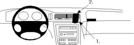 ProClip Monteringsbygel BMW 840-850 E31 90-01, Centrerad i gruppen Billjud / Vad passar i min bil / BMW / BMW 8 serie / BMW E31 1989-1997 hos Winn Scandinavia AB (240852000)