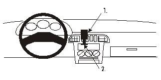 ProClip Monteringsbygel Nissan Micra 93-97, Centrerad i gruppen Billjud / Vad passar i min bil / Nissan / Micra / Micra K11 1993-2003 hos Winn Scandinavia AB (240852038)
