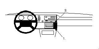 ProClip Monteringsbygel Volkswagen Golf I 80-84, Vinklad i gruppen Billjud / Vad passar i min bil / Volkswagen / Golf / Golf Mk2 1984-1991 / Övrigt Golf Mk2 1984-1991 hos Winn Scandinavia AB (240852068)