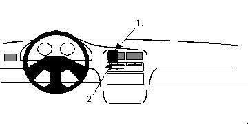 ProClip Monteringsbygel Daihatsu Charade 94-05, Centrerad i gruppen Billjud / Vad passar i min bil / Daihatsu hos Winn Scandinavia AB (240852086)