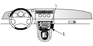 Brodit ProClip, Jaguar XK8 / XKR/XK-Series 97-06 i gruppen B2B Winn Scandinavia hos Winn Scandinavia AB (240852430)