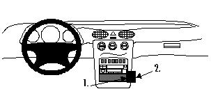 Brodit ProClip, Mercedes Benz A-Class 98-00 i gruppen Billjud / Vad passar i min bil / Mercedes / A-klass / A-klass W168 1997-2004 hos Winn Scandinavia AB (240852511)