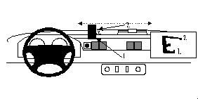 ProClip Monteringsbygel Landrover Defender 98-06, Centrerad i gruppen Billjud / Vad passar i min bil / Landrover hos Winn Scandinavia AB (240852583)