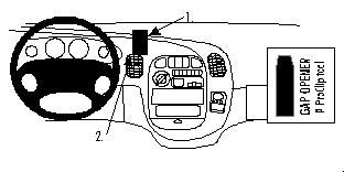 ProClip Monteringsbygel Hyundai H1 98-08, Centrerad i gruppen Billjud / Vad passar i min bil / Hyundai / H1 / H1 2005-2007 hos Winn Scandinavia AB (240852625)
