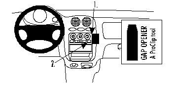 ProClip Monteringsbygel Daewoo Matiz 98-04, Vinklad i gruppen B2B Winn Scandinavia hos Winn Scandinavia AB (240852637)