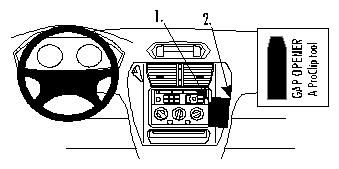 ProClip Monteringsbygel Mitsubishi Space Wagon 99-05, Vinklad i gruppen Billjud / Vad passar i min bil / Mitsubishi hos Winn Scandinavia AB (240852680)