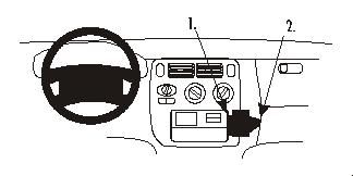 ProClip Monteringsbygel Honda HR-V 99-05/Honda Logo 99-07, Vinklad i gruppen Billjud / Vad passar i min bil / Honda / CR-V / CR-V 2002-2006 hos Winn Scandinavia AB (240852698)