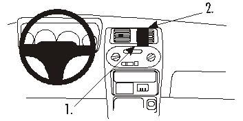 ProClip Monteringsbygel Daihatsu Sirion 99-01, Centrerad i gruppen Billjud / Vad passar i min bil / Daihatsu hos Winn Scandinavia AB (240852724)